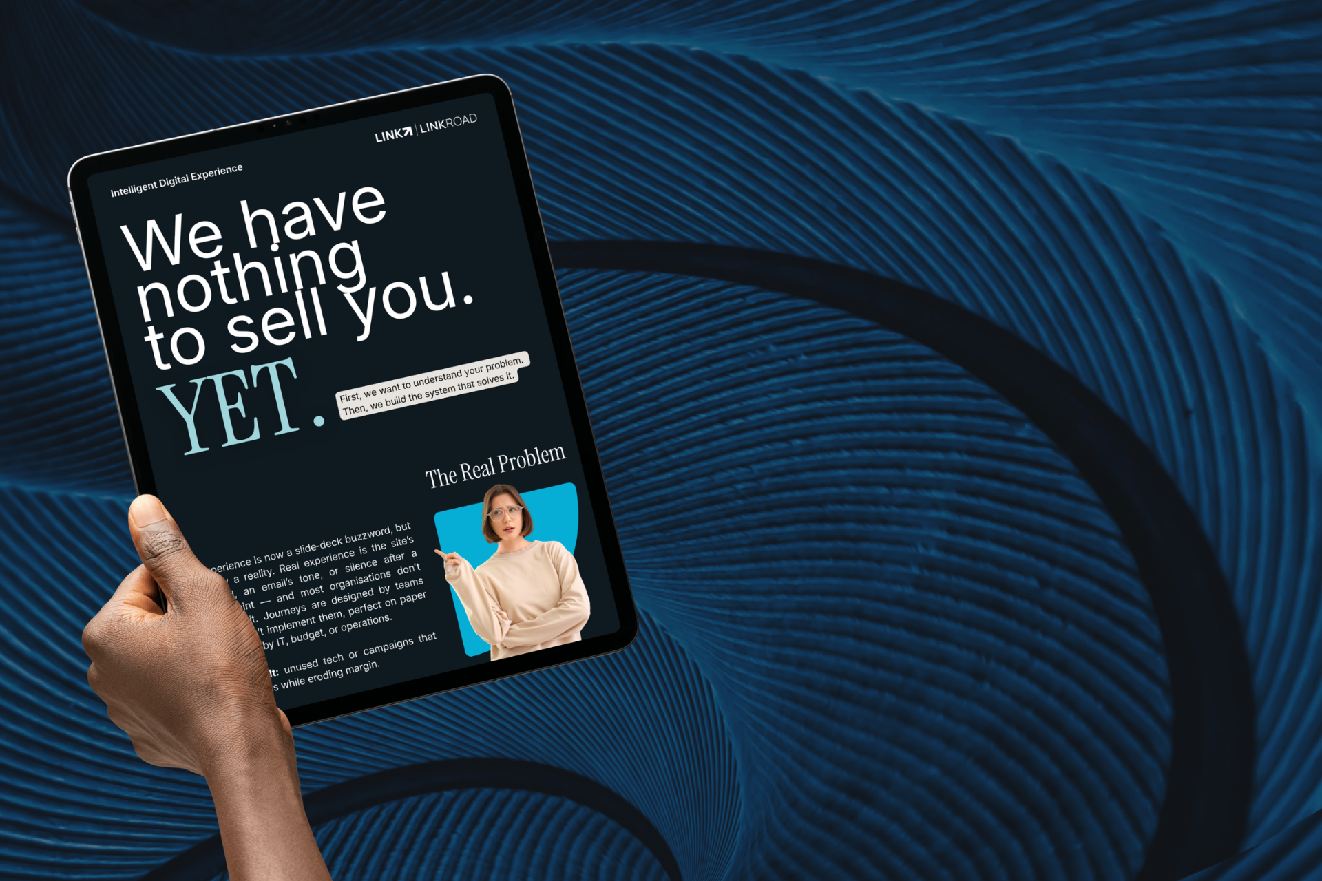 We have nothing to sell you. Yet.